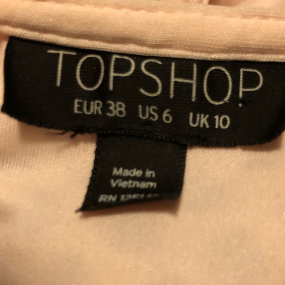 TopShop | Peach & Black Net Maxi Dress | 6 - Picture 5 of 13